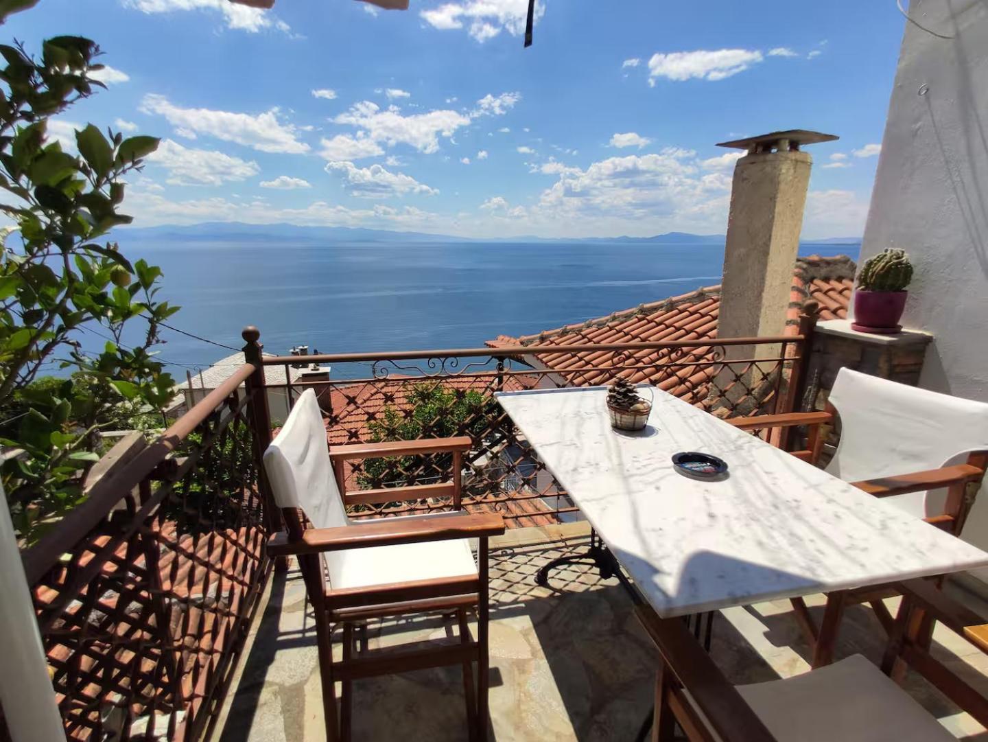 The Pagasetic Balcony - Magestic Sea Cottage Volos Eksteriør bilde